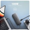 AXAGON HMC-8HLSA Wieloportowy hub USB 9in1, 5Gbps, 3x USB-A + HDMI 4K/30Hz, SD/microSD, GLAN, Audio, PD 100W, 20cm USB-C kabel